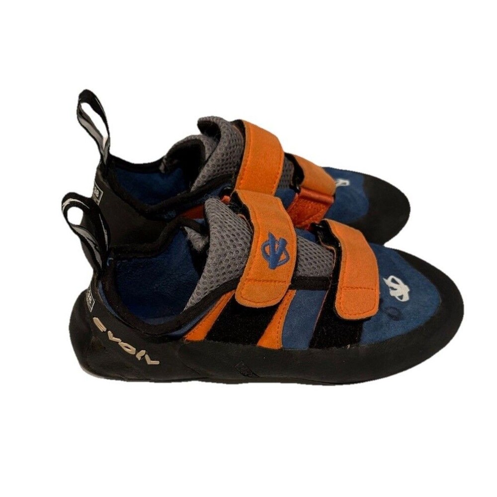Evolv VTRD3 Climbing Shoes Orange Blue Size Men’s US 6.0 /EU 38